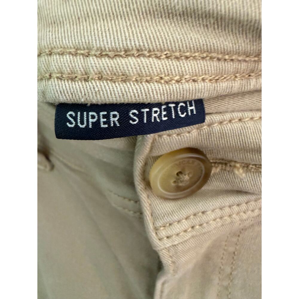 American Eagle Kick Boot Super Stretch Khaki Pants Size 8 Regular - Picture 5 of 8